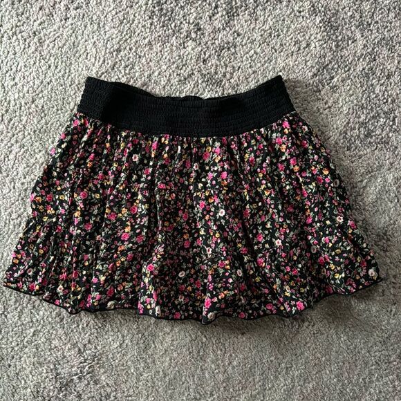 Joe Benbasset Floral Print Mini Elastic Waist Y2K Skirt Sz Medium - Picture 1 of 4